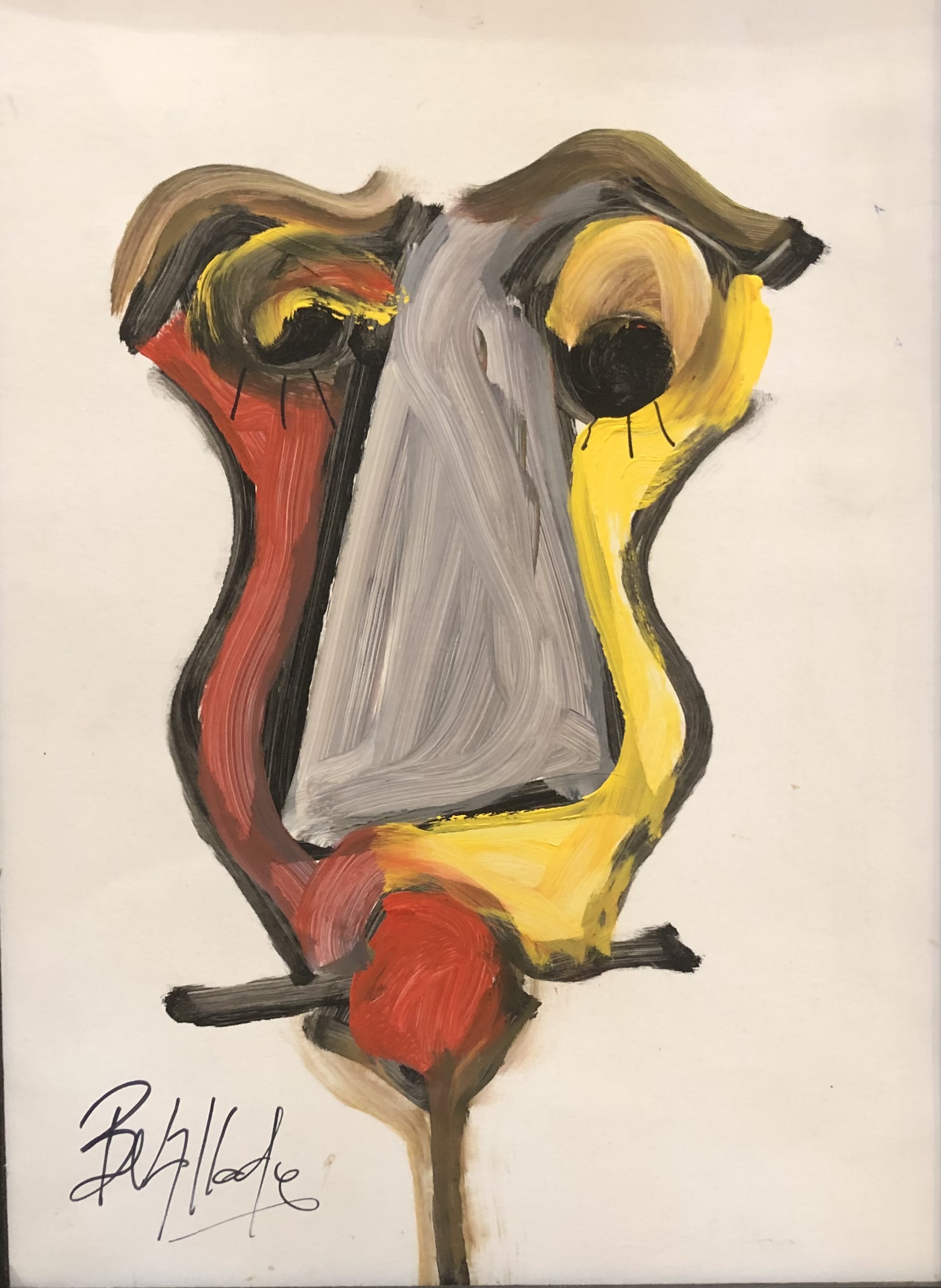 Tableau Abstrait visage moderne